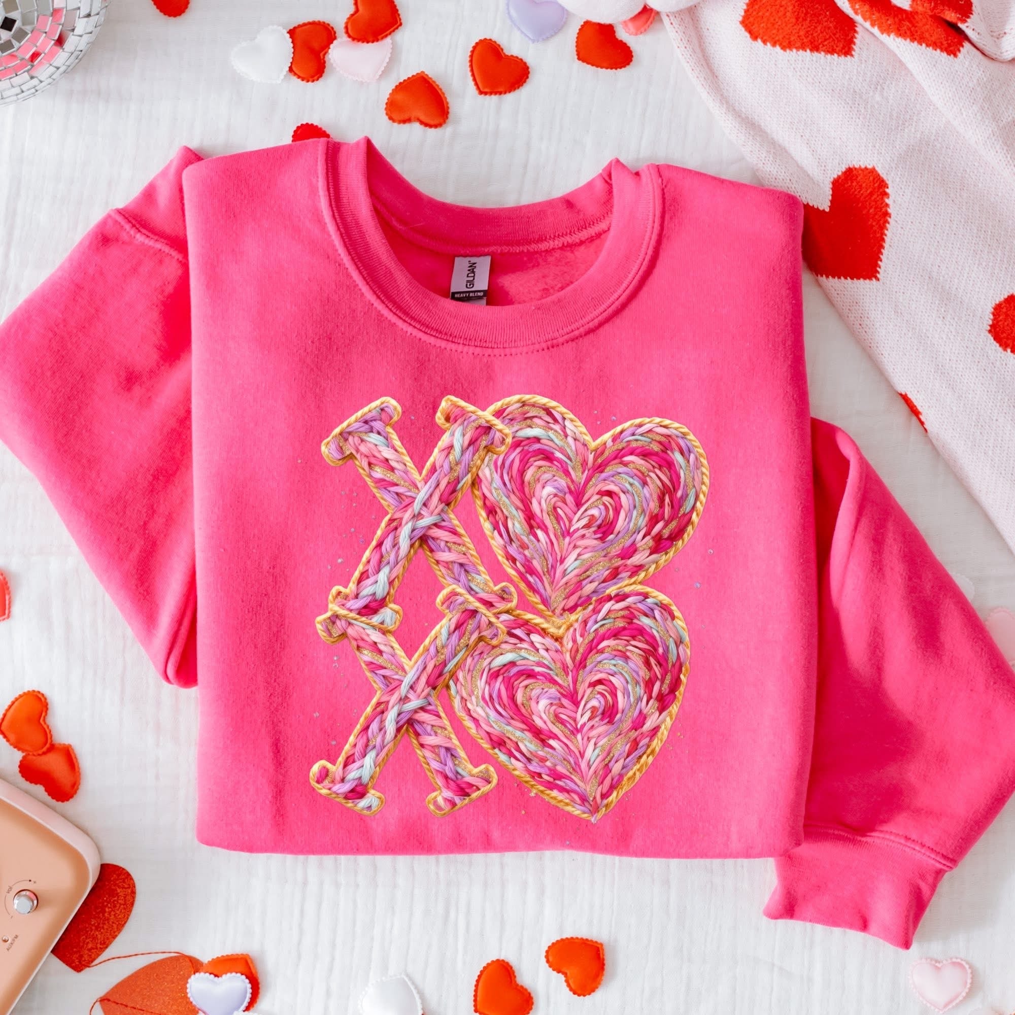 XOXO Yarn Detailed Crewneck