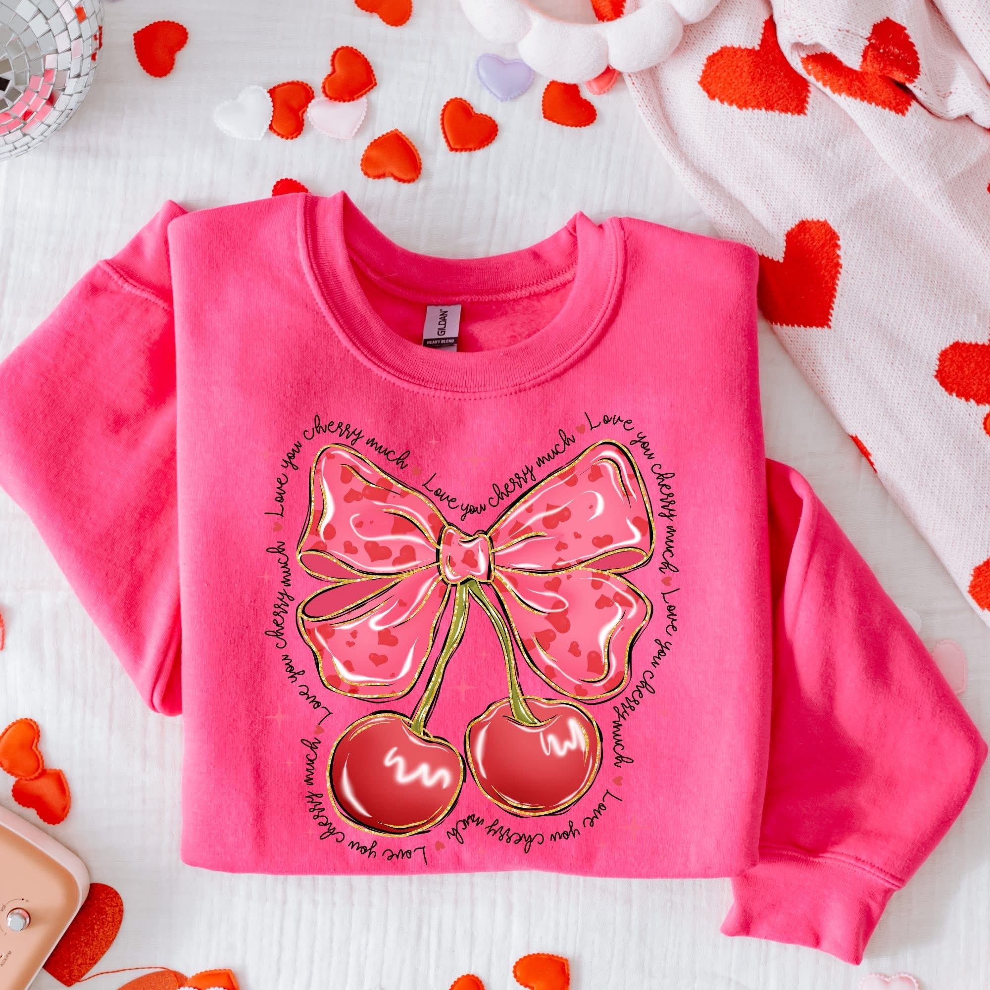 Pink Cherries Crewneck