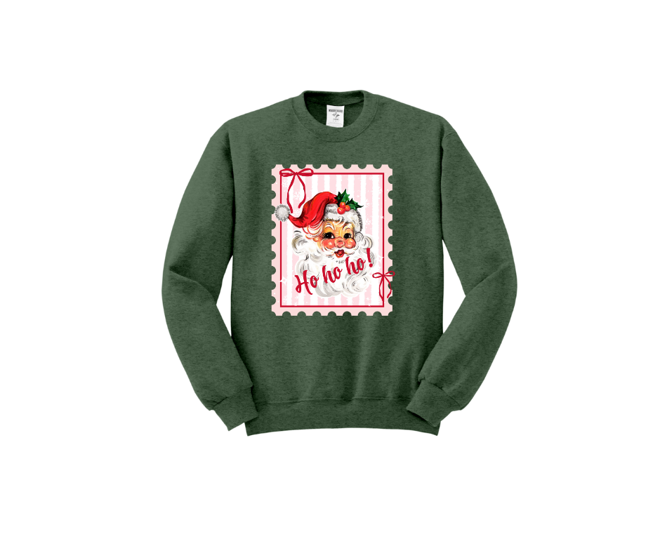 Santa Postage Stamp Crewneck